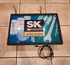 Sk Facom Tools Hanging Lighted Sign Illuminated Light Box W Chain Vintage Vtg Sk Facom Tools Hanging Lighted Sign Illuminated Light Box W Chain Vintage Vtg