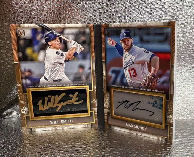 Max Muncy/Will Smith - 2025 Topps Museum Dodgers Dual Auto Jumbo Bat Relic /5