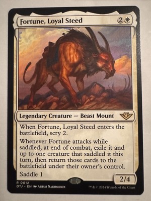 Fortune, Loyal Steed (012) Outlaws of Thunder Junction OTJ MTG Magic