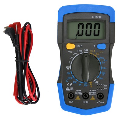 (DT830L) Portable Handheld LCD Digital Mini Multimeter DC AC Spannungsstrom AK