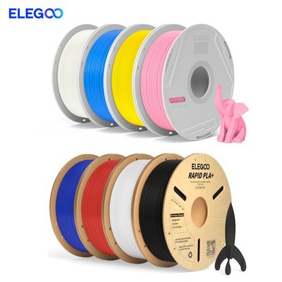 【Kaufe 5 Zahl 4】ELEGOO 1KG 3D Drucker Filament 1,75mm PLA PETG TPU ABS+ ASA