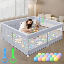 50 x 50 Inch Baby Playpen for Toddlers and Infants, Indoor Outdoor Playard with