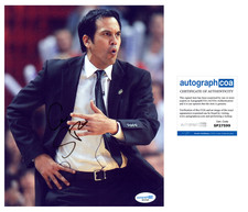 Eric Spoelstra 'Miami Heat' Basketball Coach Signed 8x10 Photo ACOA NBA