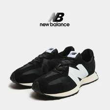 New Balance Youth 327 Sneakers Black White Casual Running Shoe GS327GS size 4-7