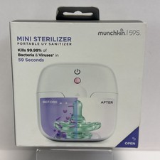 Munchkin UV Mini Pacifier Sterilizer Portable Kills 99 Germs BRAND NEW SEALED