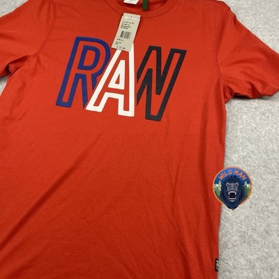 G Star Raw NWT T Shirt Red Medium NEW Short Sleeve