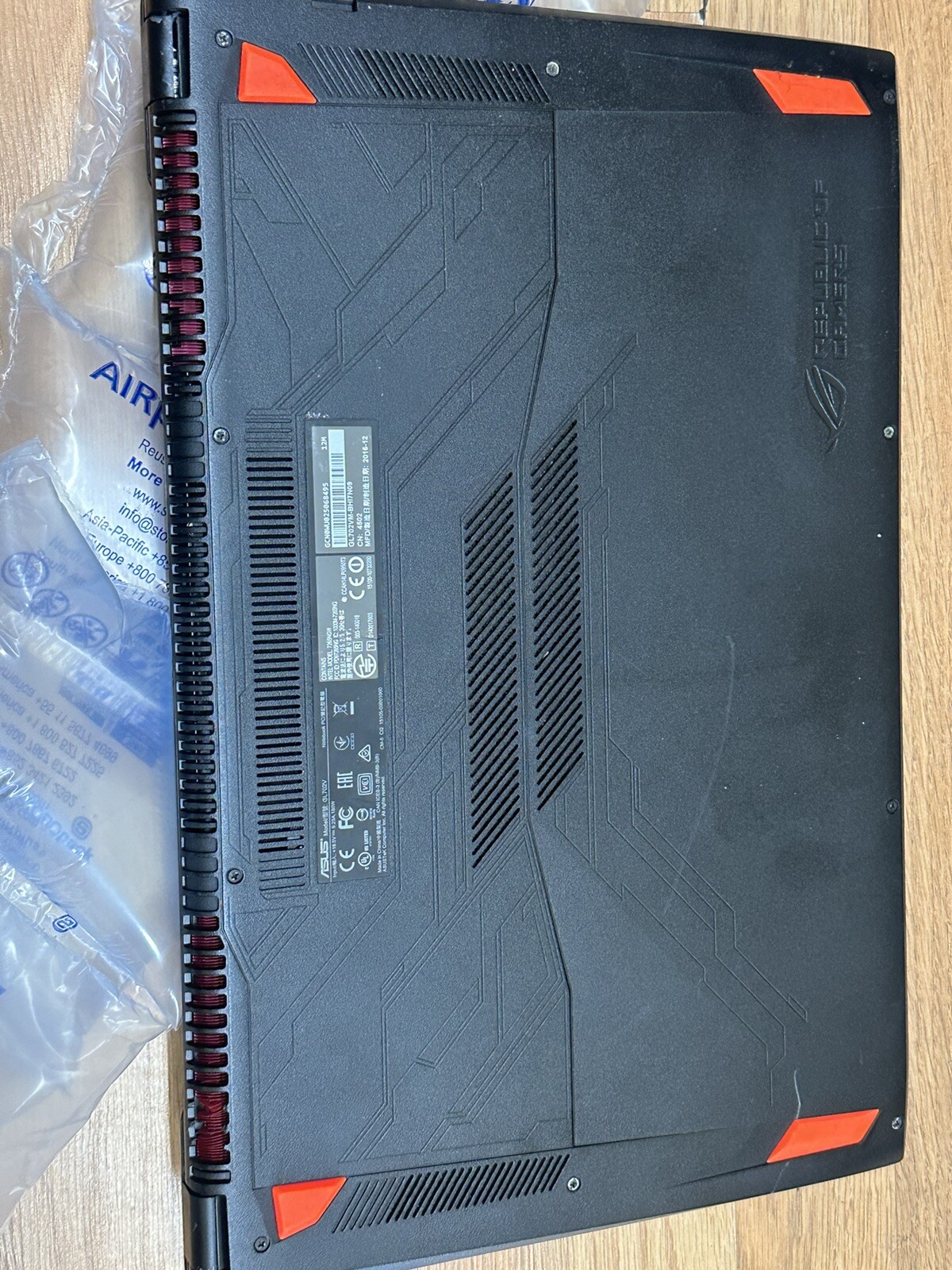 ✅ASUS Strix GL502V i7-6700HQ 2.6GHz 12 GB Ram + 128 SSD 1TB HD✅🔥 Parts Only - Picture 6 of 13