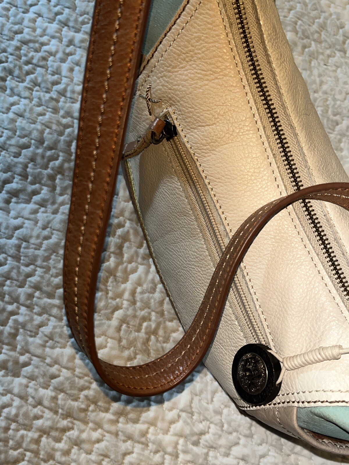 The Sak Kendra Leather Hobo Purse Shoulder Bag Multic… Gem