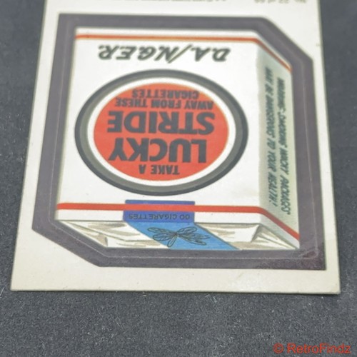 1973 Topps Wacky Packages tercera serie 3 cigarrillos Lucky Stride - Imagen 5 de 12
