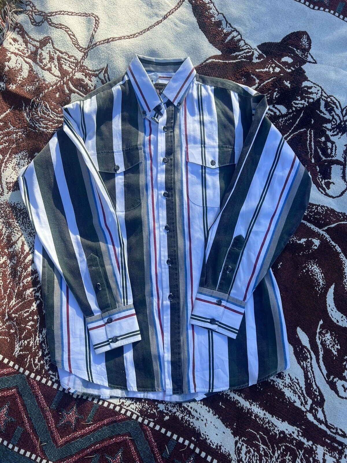 panhandle slim western shirt vintage mens