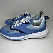New Easy Spirit Tops Womens Lace Up Sneakers Blue Sz 5.5 Comfort Walking