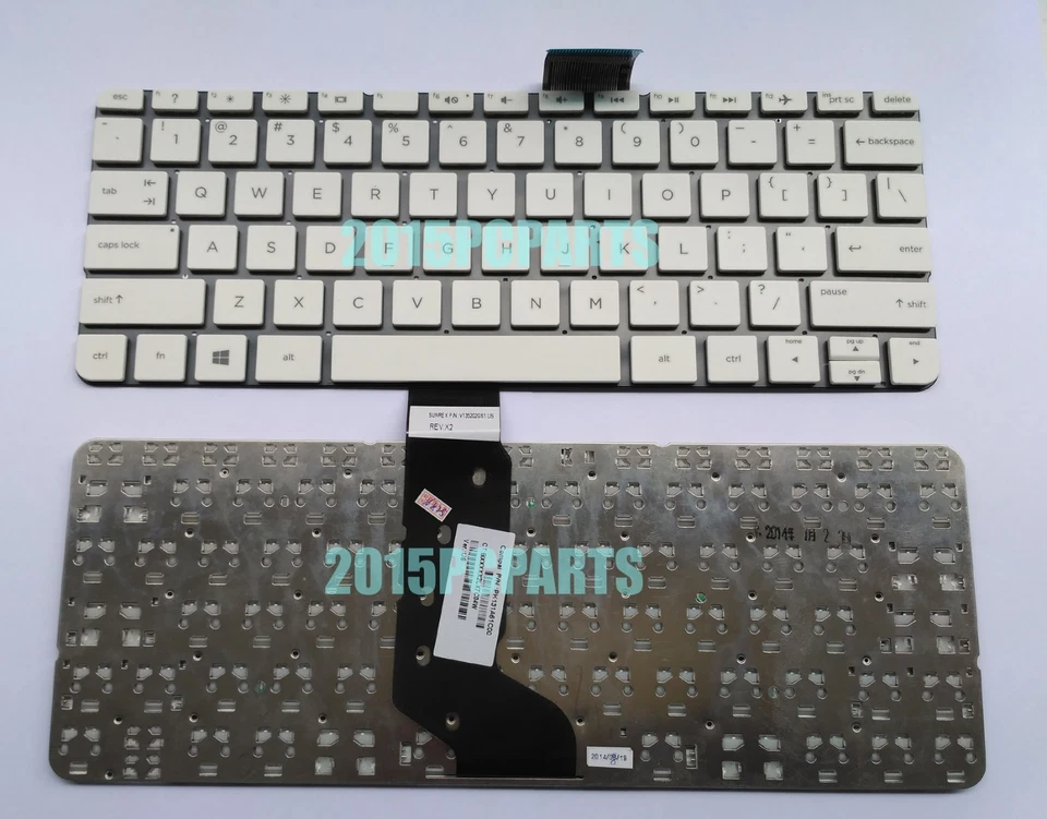 New for HP Stream 11-D001TX 11-D001TU 11-D023TU 11-D077NR Keyboard US White - Image 2 of 4