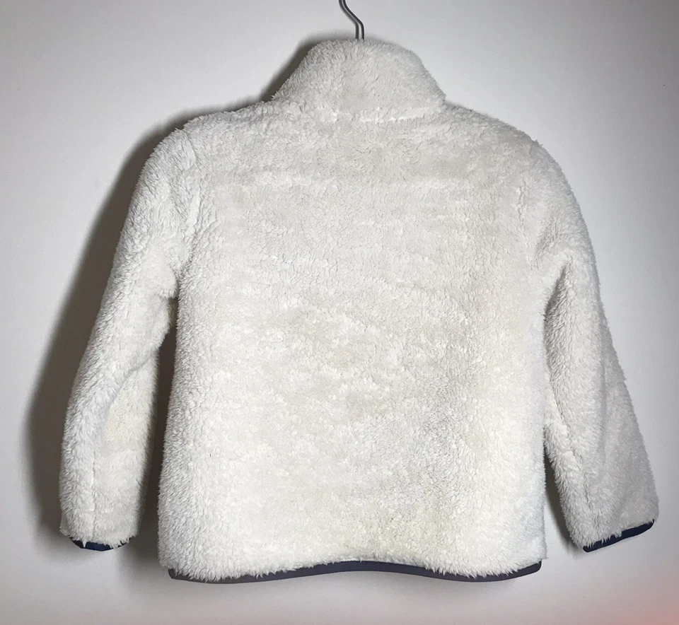 Chaqueta Pullover J Crewcuts Sherpa Medio Presión Crema Niña XS 4 5 Excelente Foto 2 de 4