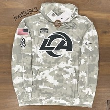 AUTHENTIC Nike Los Angeles Rams Salute to Service Hoodie 2024 Men's NFL Sideline