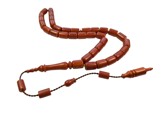 Handmade Turkish Fiber Prayer Beads Tasbih Misbaha El Yapimi Fiber Tesbih 283 - Picture 6 of 13