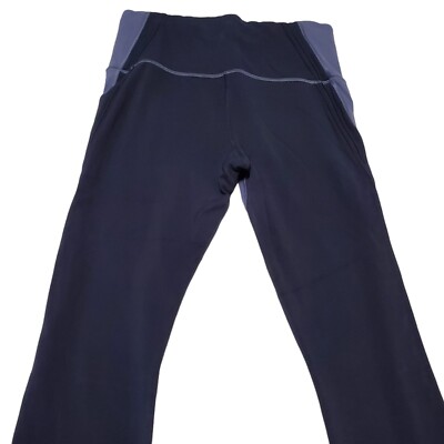 Athleta Blue Capri Legging Size L 