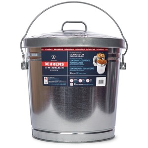 galvanized garbage behrens lid trash locking steel gal pail storage bin gallon sheet upcitemdb silver tractor supply gardening kitchen tractorsupply