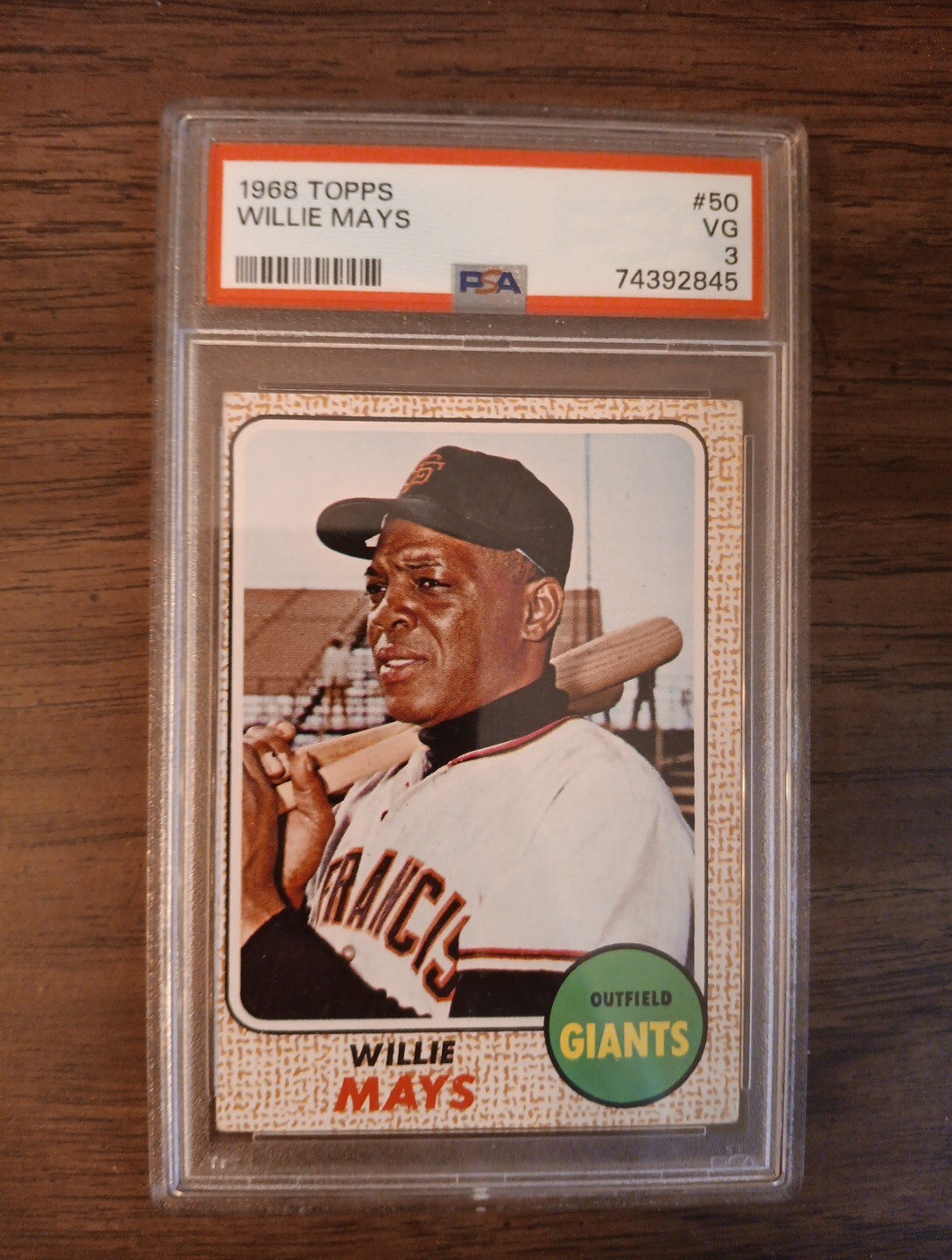1968 WILLIE MAYS TOPPS PSA 3 #50