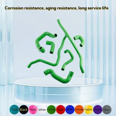 Green For 1989-1992 BMW E30 M20 320i/325i With A/C Silicone Radiator Heater Hose