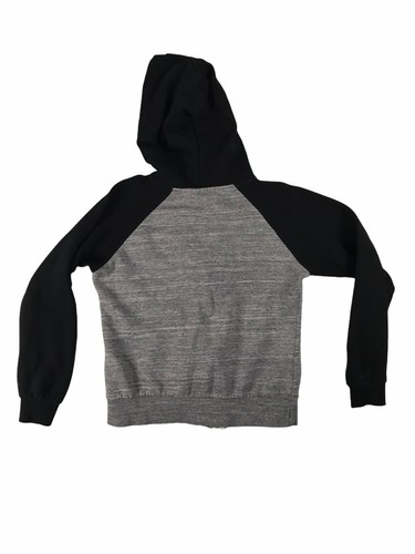 Doublju Kid's Zip Up Hoodie Jacket with Pockets - Unisex Size M - Gray/Black - Picture 2 of 11