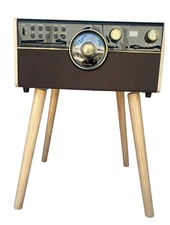 TECHPLAY RECORD PLAYER STEREO BUILT-IN SPEAKERS CD BLUETOOTH CYCLOPS ESPRESSO