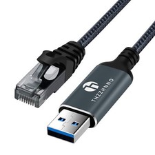 USB to Ethernet Adapter 30FT USB 3.0 A to RJ45 Male Cable Directly Connected ...