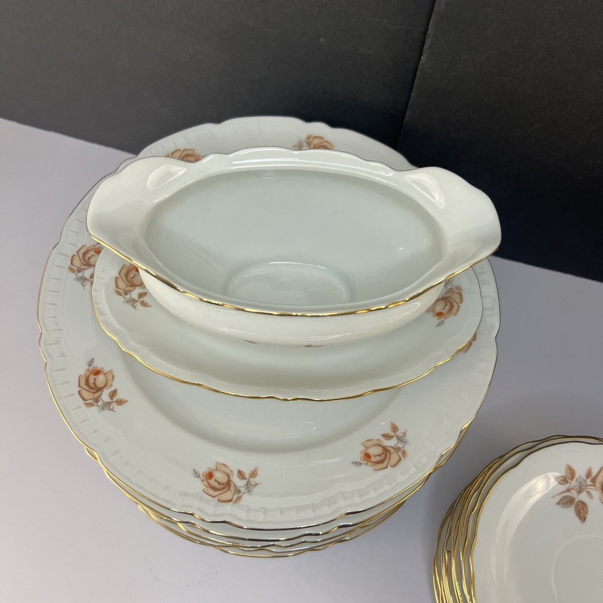 Bohemian Fine China ALPIN ROSE Dinnerware Set Made In