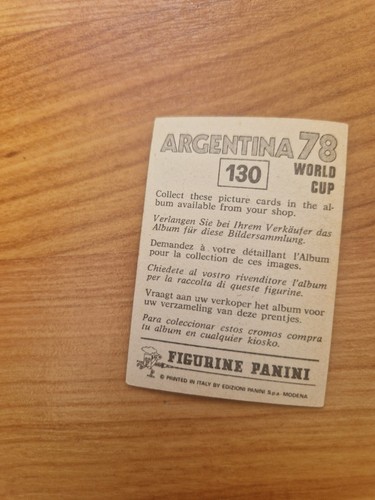 Vintage Panini Argentina 78 Mondo Coppa Wlodzimierz Lubanski Polonia Adesivo 130 - Foto 2 di 2