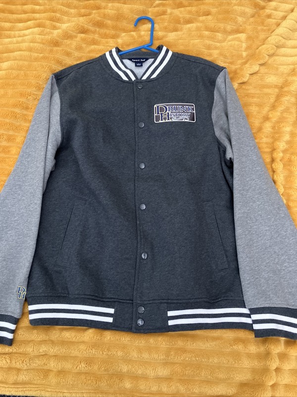 Drunk History Crew Jacket Large Comedy Central Television Show Varsity Coat New