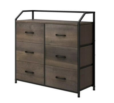 Homfa 6 Fabric Drawers Dresser, Lightweight Storage Cabinet, Dark Brown | eBay Homfa 6 Fabric Drawers Dresser, Lightweight Storage Cabinet, Dark Brown | eBay