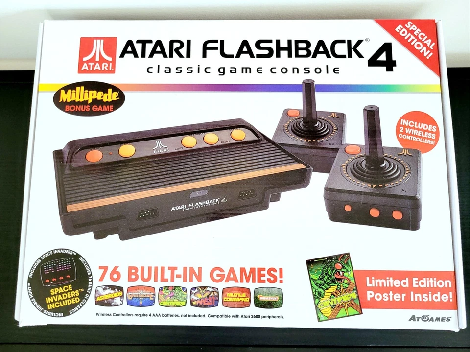 Atari Flashback 4 Classic Game Console In Box. Clean, Fast Shipping. TESTED - Image 2 of 4