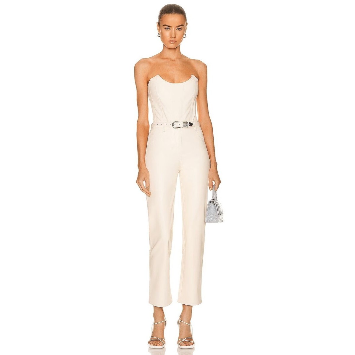 Miaou Junior Faux Leather Pant in Creme Large New as-is Womens Vegan  Trousers | eBay