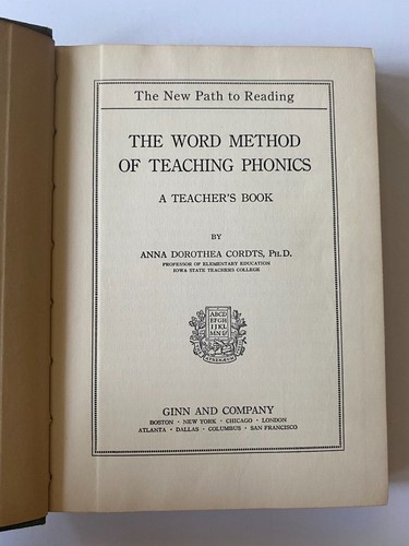 Vintage The New Path to Reading The Word Method of Teaching Phonics 1929 Cordts - Picture 4 of 5