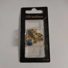 KITTEN CAT w BALL OF YARN NIP Dill Realistic Button 3/16" 30MM Made in Germany
