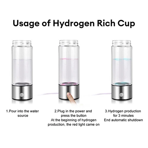 Portable Hydrogen Water Generator Bottle Health Boosting Waterionizer Generator - Picture 9 of 11