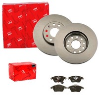 TRW Bremsscheiben + BelÄGe Vorne Passend FüR VW Golf 5 6 Passat 3C Touran A1 A3