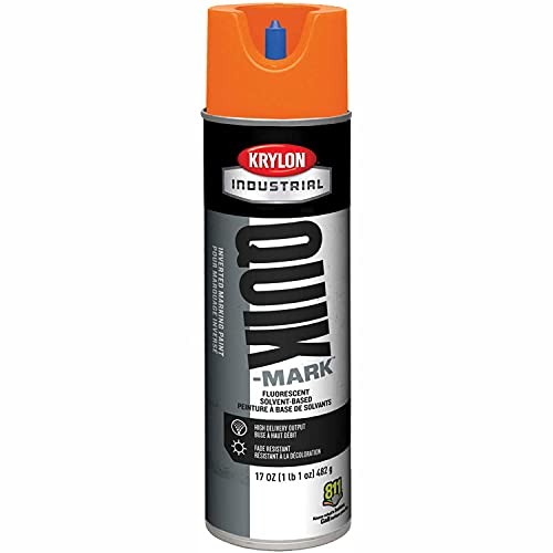 Krylon Industrial Quik-Mark 01293 Sb Inverted Marking Paint Fluorescent Orange