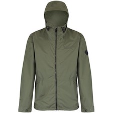 REGATTA Great Outdoors Mens Harlan Olive Night Waterproof Jacket Medium NEW
