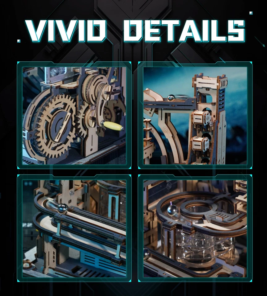 Rompecabezas de madera motorizados para adultos - Rompecabezas 3D para adultos LGC01 Marble Spac... Foto 4 de 4