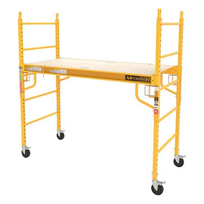 Metaltech Scaffold Tower, Steel, Adjustable Platform Height I-CISC Metaltech