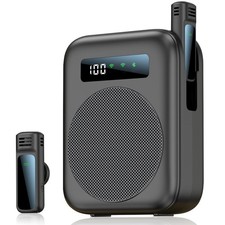 2025 New Upgraded Voice Amplifier Wireless Microphone, Portable Voice Amplifi...