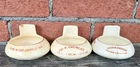 Roseville Creamware Advertising Ashtray / Match Box Holder, Vintage Art Pottery