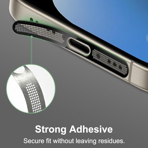 Wtyczka przeciwpyłowa USB C, osłona przeciwpyłowa głośnika telefonu i osłona przeciwpyłowa - Zdjęcie 4 z 8
