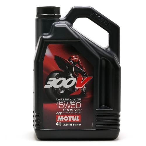 Motul 300V Factory Line Road Racing Ester Core 15W-50 4T Motorrad MotoröL 4L-image