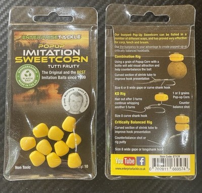 Enterprise Tackle Pop-Up Corn Sweetcorn - Carp, Coarse Fishing Imitation Baits