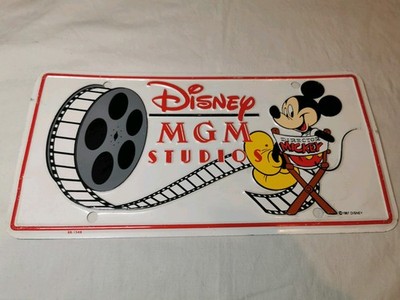 Vintage Disney MGM Studios Blechschild 1987 Mickey Mouse