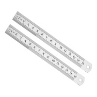 2 StüCk Edelstahl 15Cm Gerade Kante Metall Lineal Silberfarben | FüR Den Einsatz