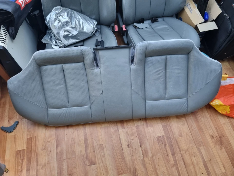 W202 Mercedes C Class Leather Heated Seats Grey Front And Back - Image 2 of 3