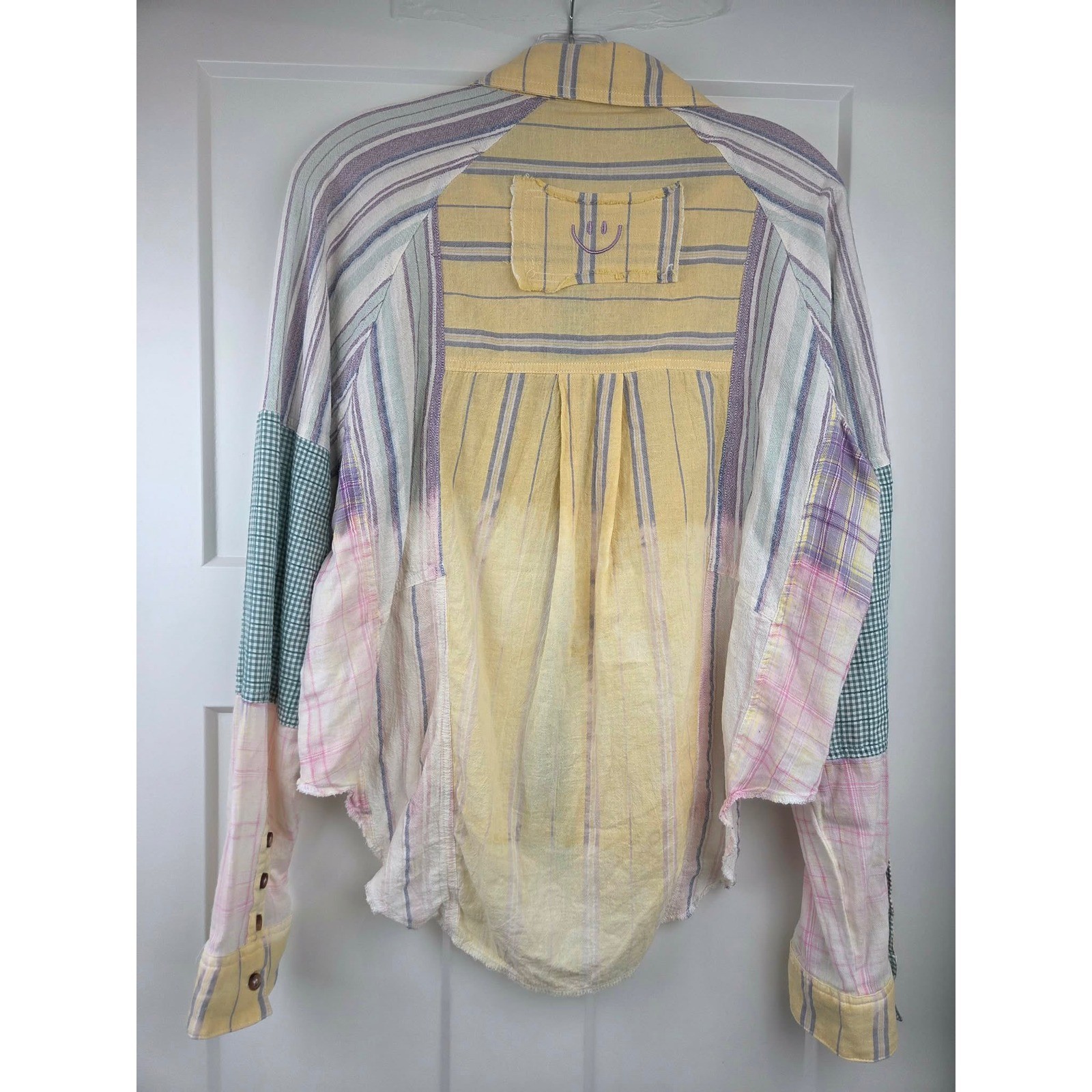 Oli & Hali Patchwork Striped Button Down Shirt Wo… - image 8