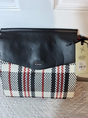 Fiorelli Woven Plaid Crossbody Purse 10X10X2  NWT READ